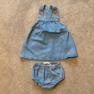 Zara Baby Blue Denim Matching Set